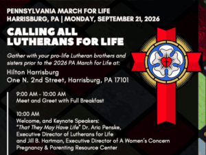 Join Mount Calvary at the Pennsylvania March For Life 2026